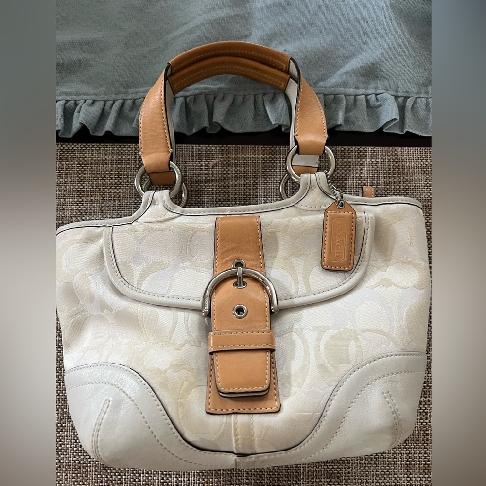 White coach handbag